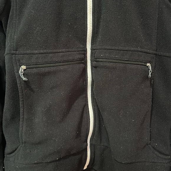 Nike ACG Women’s Black Fleece Athletic Zip Up Jacket Size Small - Picture 3 of 7
